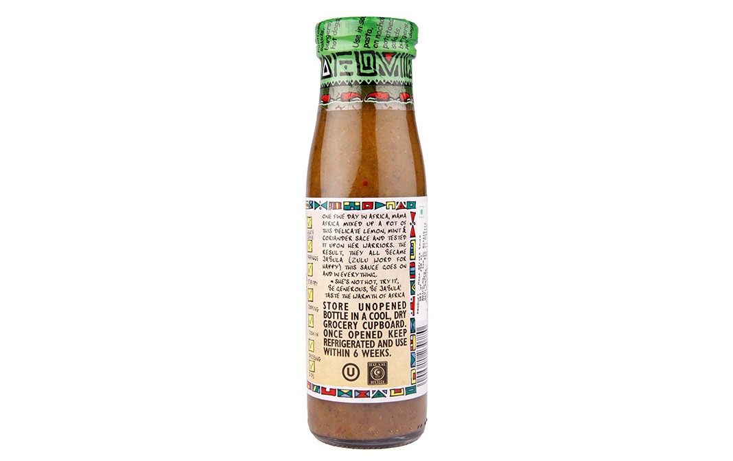 Mama Africa's Lemon Mint & Coriander Simmer Sauce   Bottle  250 millilitre